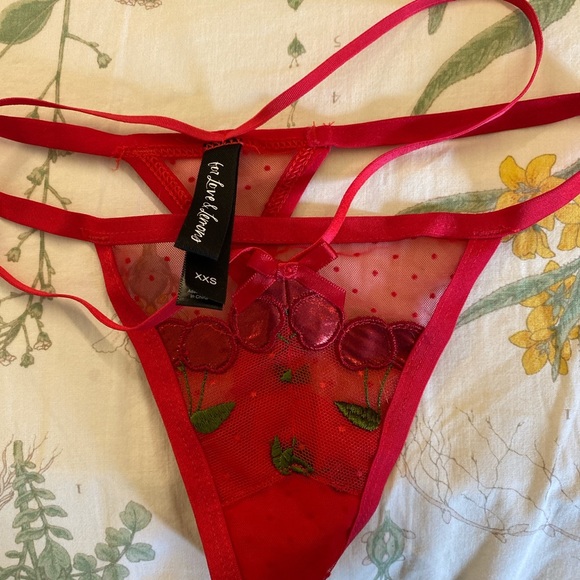 ✨ for love & lemons cerise thong ✨ - Picture 2 of 2
